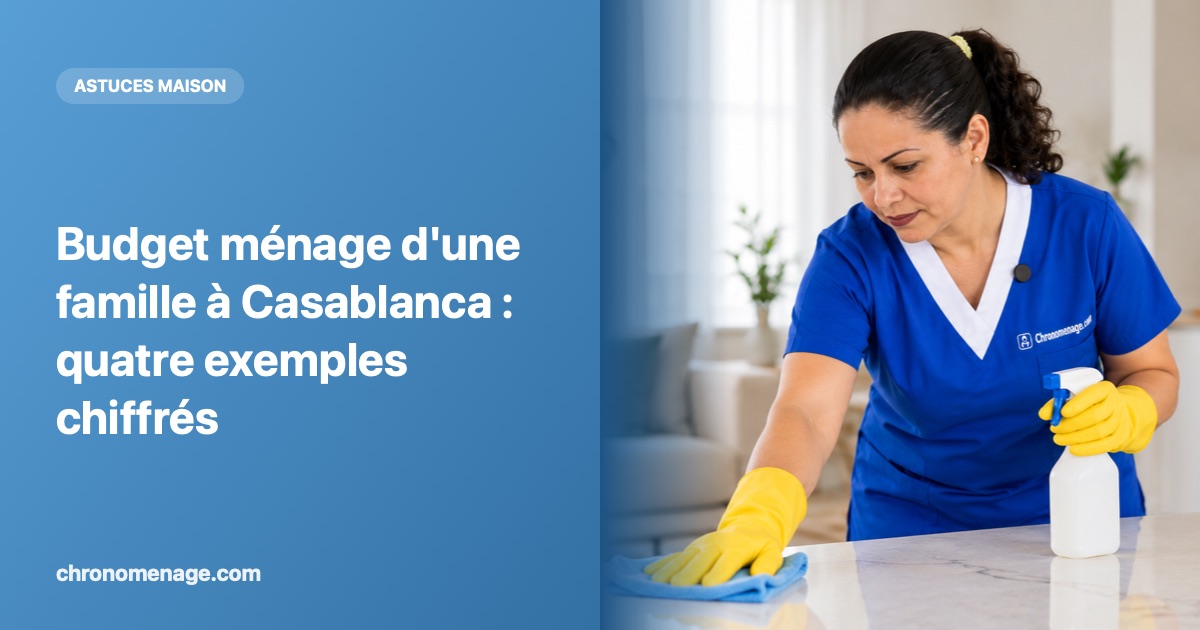 Budget m&eacute;nage d'une famille &agrave; Casablanca : quatre exemples chiffr&eacute;s