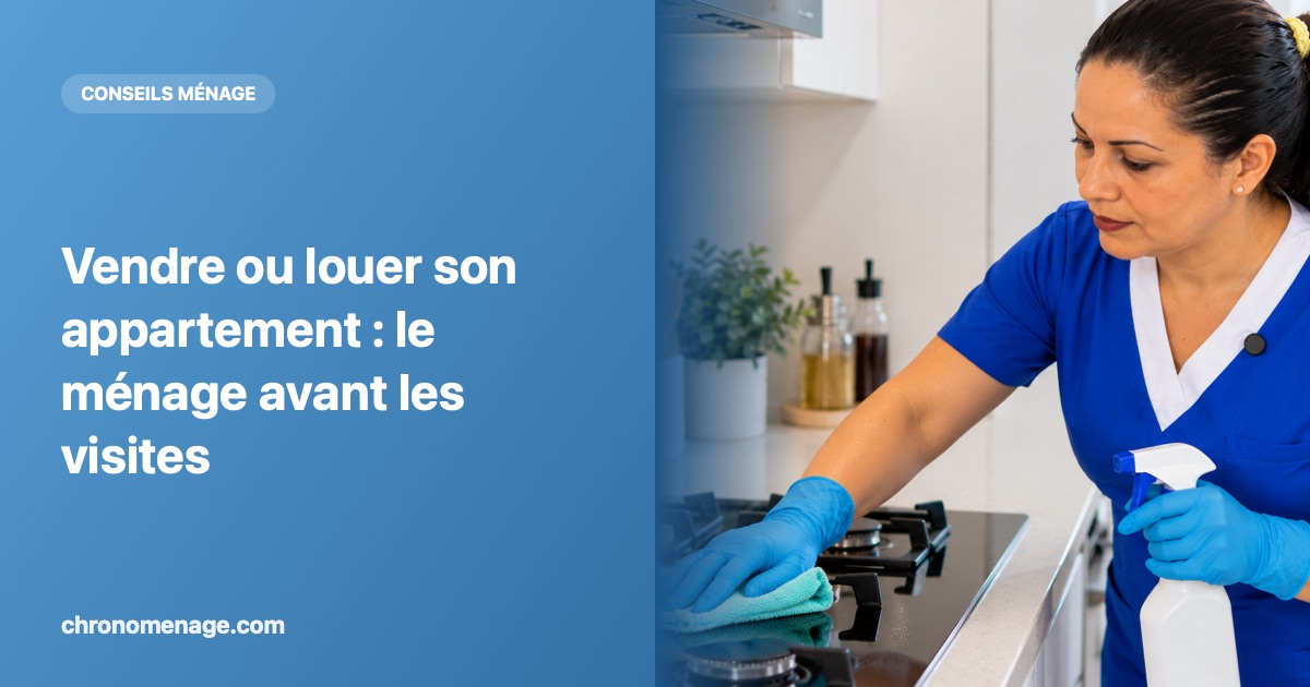 Vendre ou louer son appartement : le m&eacute;nage avant les visites