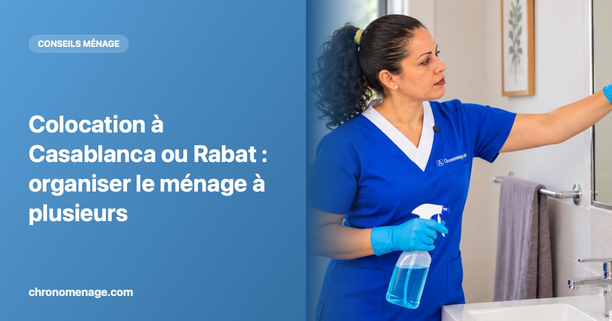 Colocation à Casablanca ou Rabat : organiser le ménage à plusieurs