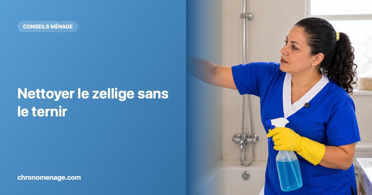 Nettoyer le zellige sans le ternir